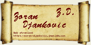 Zoran Đanković vizit kartica